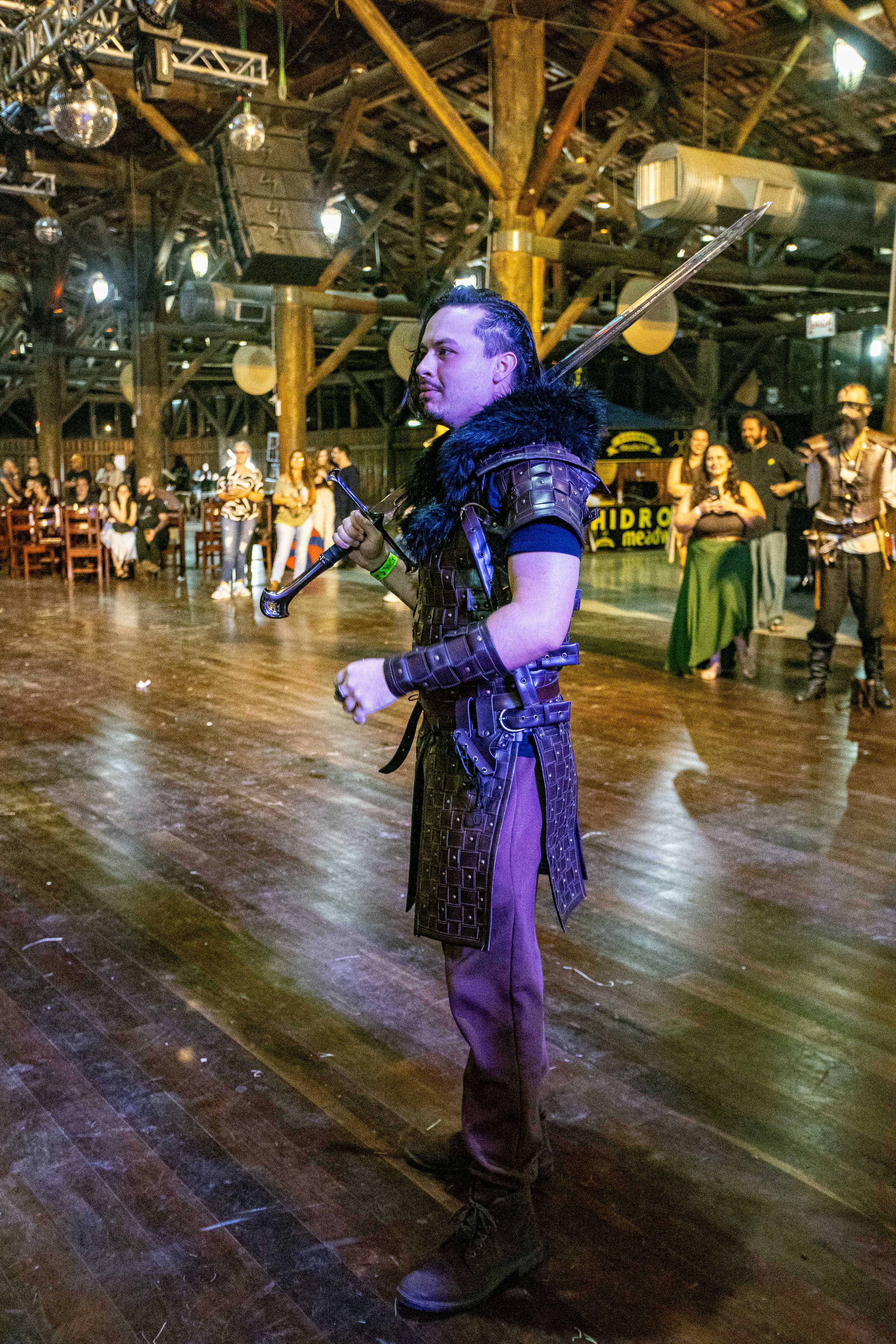 Personagens e atuação ao vivo no Festival Viking Brasil